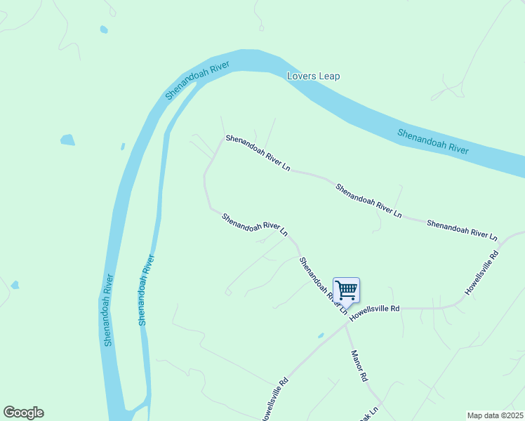 map of restaurants, bars, coffee shops, grocery stores, and more near Montgomery Court in Berryville