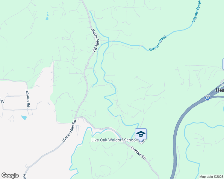 map of restaurants, bars, coffee shops, grocery stores, and more near 805 Country Road in Meadow Vista
