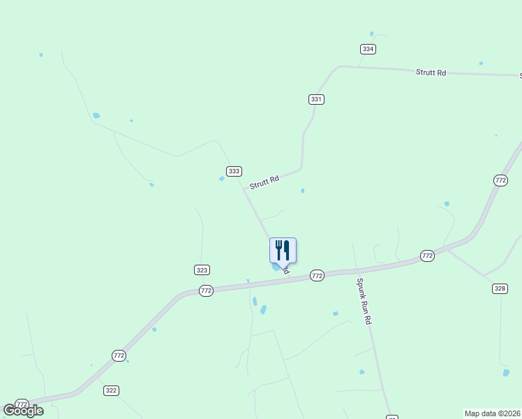 map of restaurants, bars, coffee shops, grocery stores, and more near 264 Current Road in Piketon