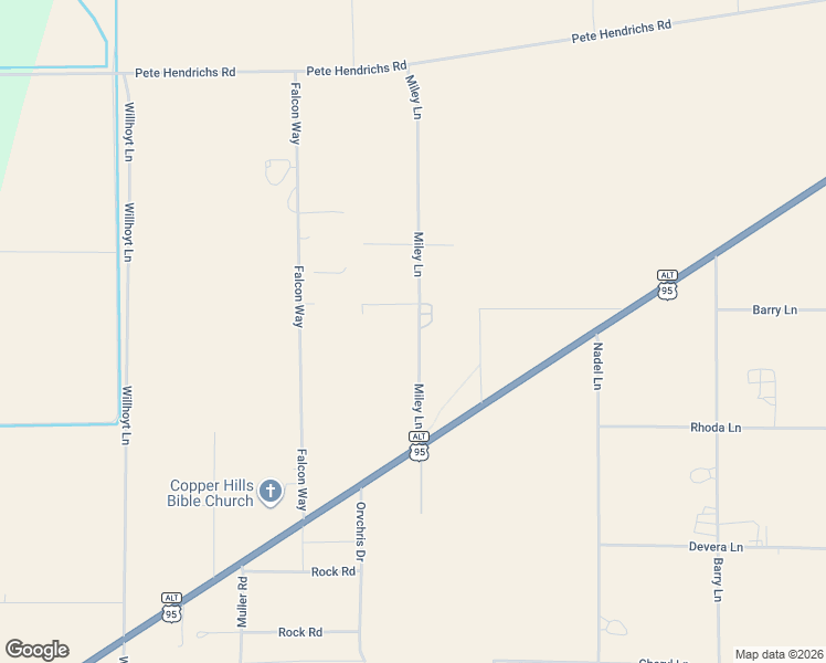 map of restaurants, bars, coffee shops, grocery stores, and more near 7 Ny-Jo Lane in Yerington