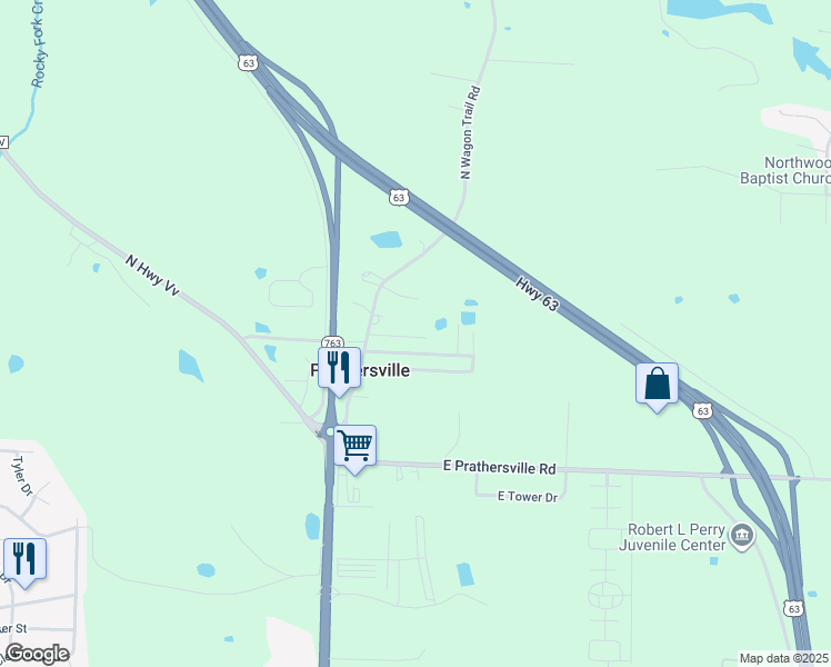 map of restaurants, bars, coffee shops, grocery stores, and more near 6060 Wagon Trail Road in Columbia