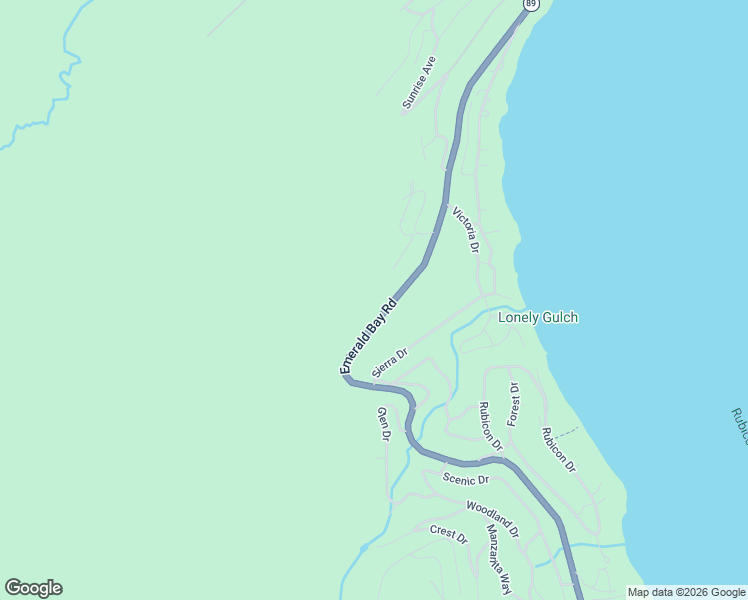 map of restaurants, bars, coffee shops, grocery stores, and more near 9222 Emerald Bay Road in South Lake Tahoe