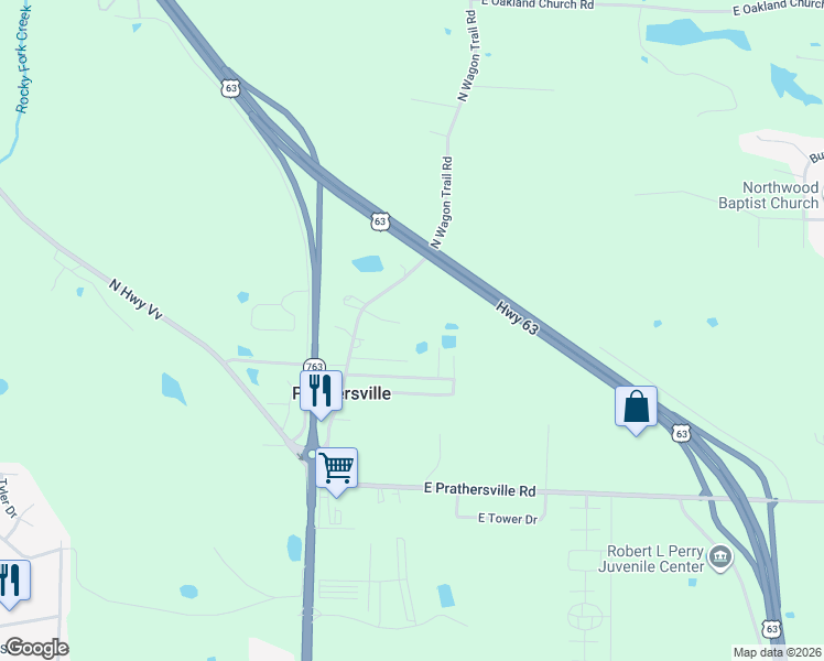 map of restaurants, bars, coffee shops, grocery stores, and more near 6060 Wagon Trail Road in Columbia