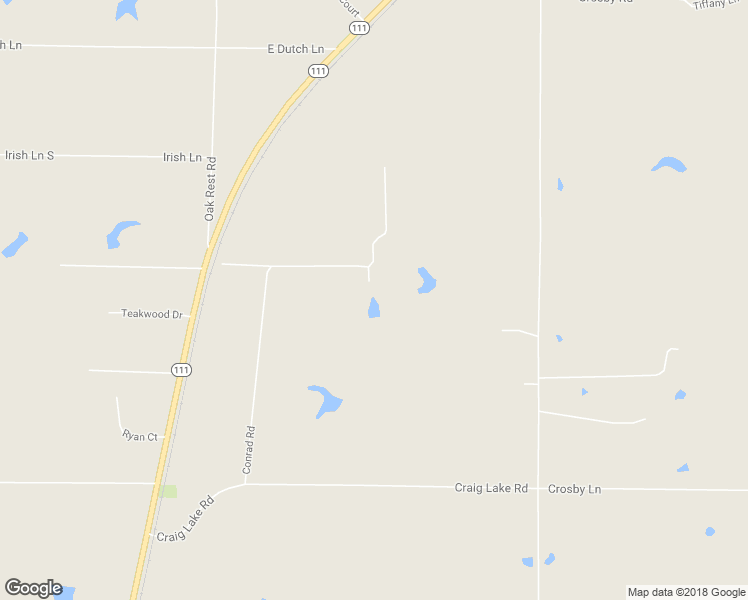 map of restaurants, bars, coffee shops, grocery stores, and more near 16528 Conrad Road in Brighton