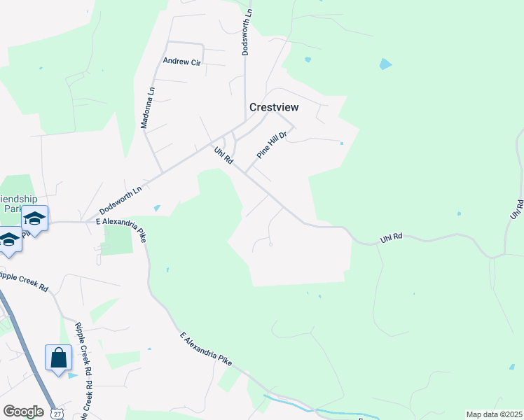 map of restaurants, bars, coffee shops, grocery stores, and more near 6 Frances Drive in Cold Spring