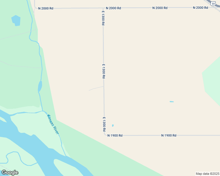 map of restaurants, bars, coffee shops, grocery stores, and more near 1936 East 1300 Road in Lawrence