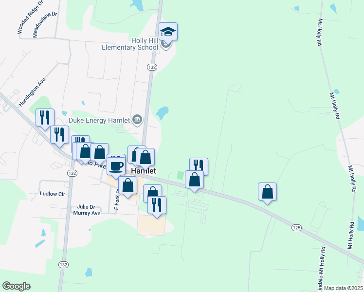 map of restaurants, bars, coffee shops, grocery stores, and more near in Amelia