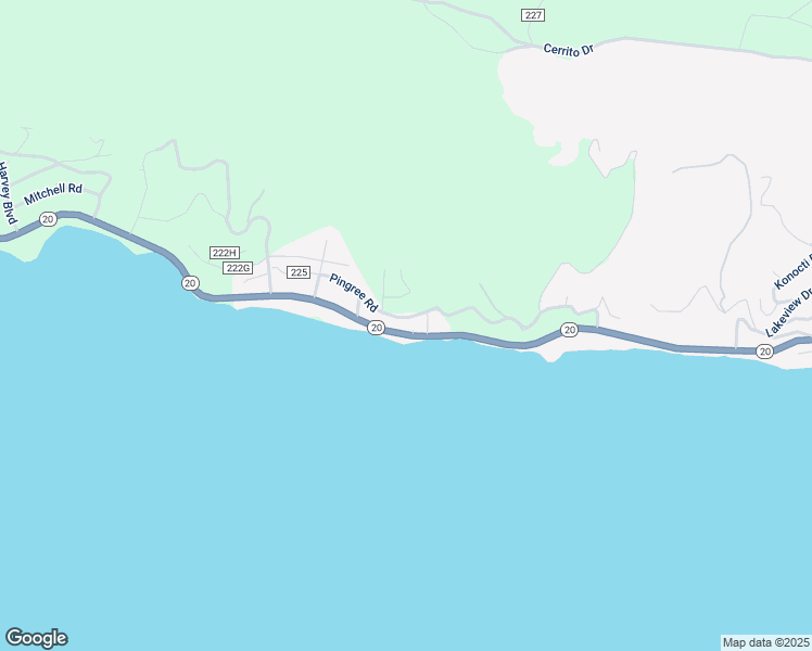 map of restaurants, bars, coffee shops, grocery stores, and more near 10771 Pingree Road in Clearlake Oaks