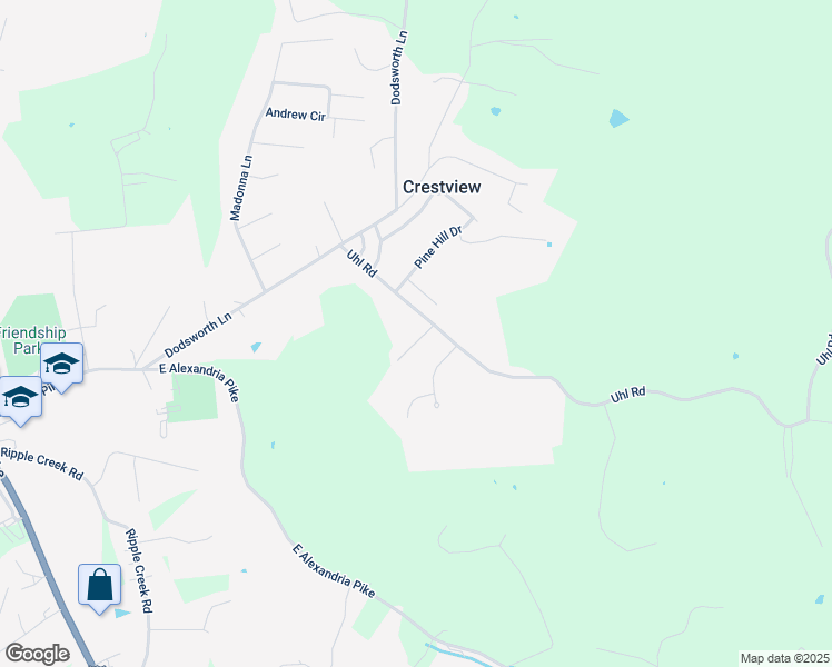 map of restaurants, bars, coffee shops, grocery stores, and more near 6 Frances Drive in Cold Spring