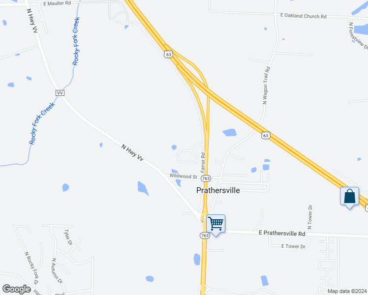 map of restaurants, bars, coffee shops, grocery stores, and more near 1069 Kathryn in Columbia