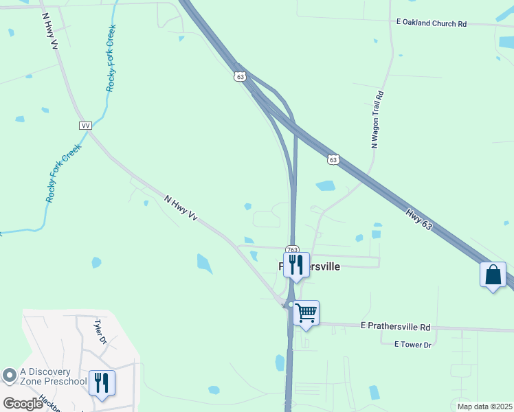 map of restaurants, bars, coffee shops, grocery stores, and more near 1069 Kathryn in Columbia