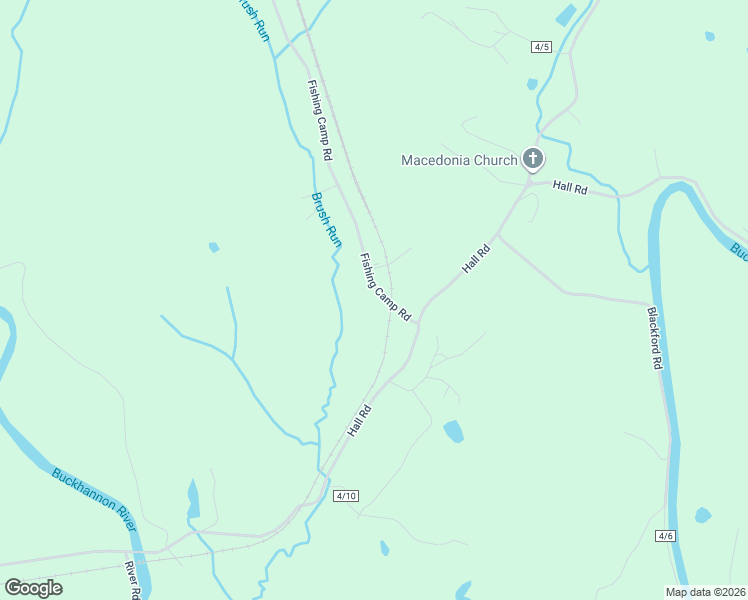 map of restaurants, bars, coffee shops, grocery stores, and more near 1062 Fishing Camp Road in Buckhannon