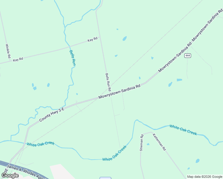 map of restaurants, bars, coffee shops, grocery stores, and more near 441 Mowrystown-Sardinia Road in Hillsboro