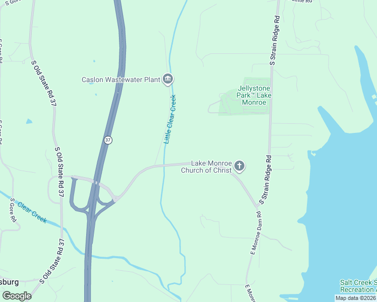 map of restaurants, bars, coffee shops, grocery stores, and more near 515 East Monroe Dam Road in Bloomington