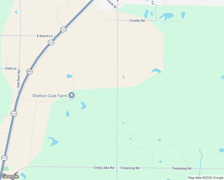 map of restaurants, bars, coffee shops, grocery stores, and more near 16607 County Road 2500 East in Brighton