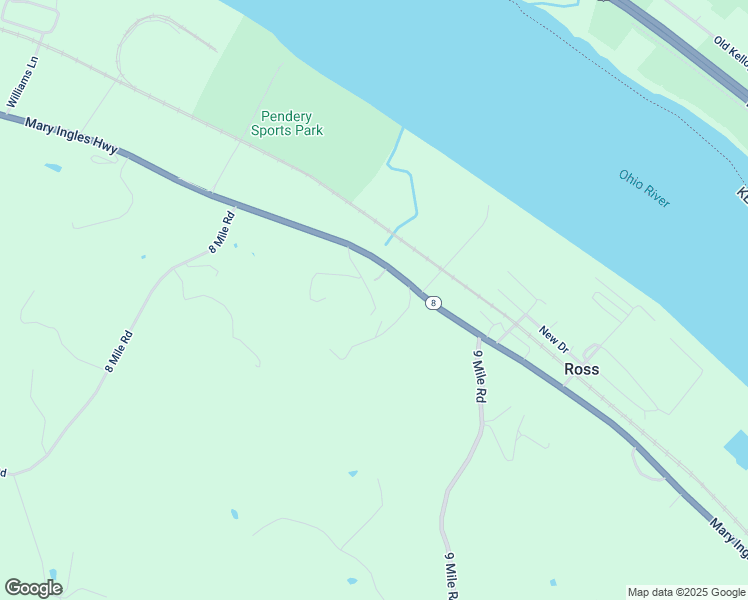 map of restaurants, bars, coffee shops, grocery stores, and more near 6160 Mary Ingles Hwy in Melbourne