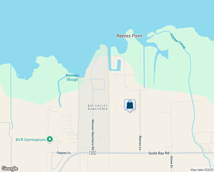 map of restaurants, bars, coffee shops, grocery stores, and more near 1439 Mission Way in Lakeport