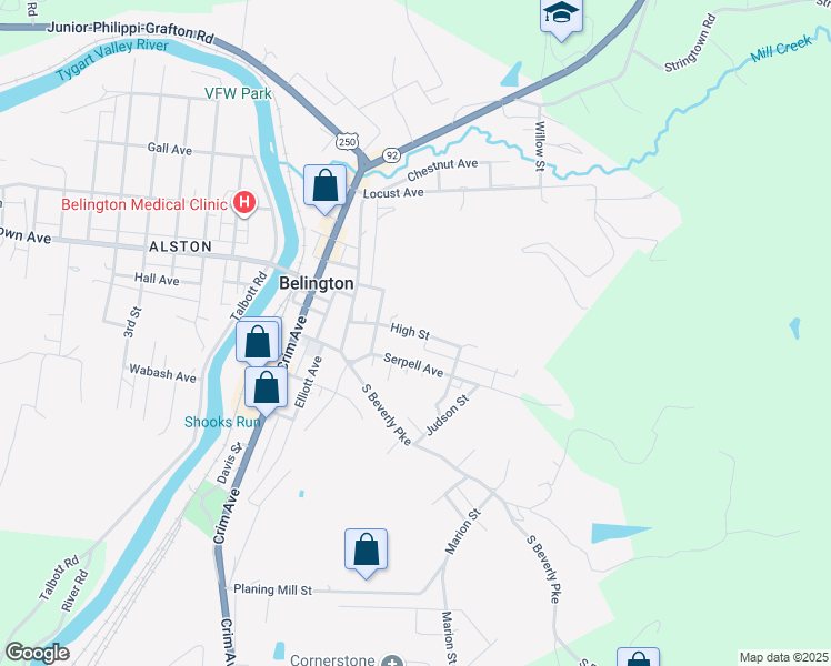 High Street, Belington WV Walk Score