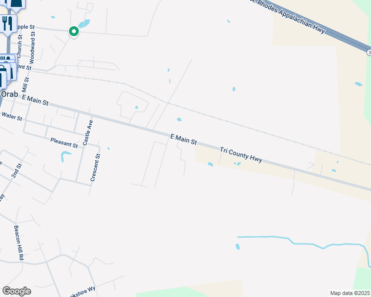 map of restaurants, bars, coffee shops, grocery stores, and more near 4392 Tri County Highway in Mount Orab