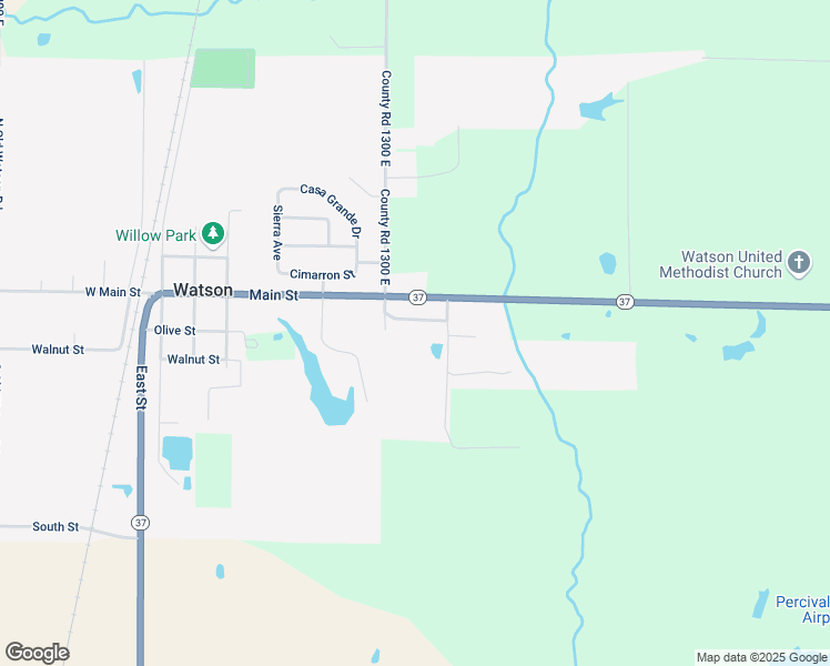 map of restaurants, bars, coffee shops, grocery stores, and more near 105 Elmwood Drive in Watson