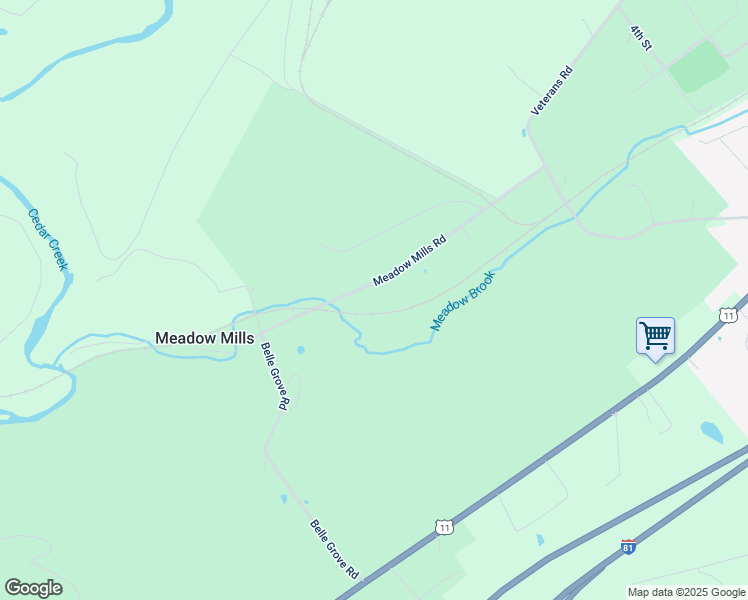 map of restaurants, bars, coffee shops, grocery stores, and more near 341 Meadow Mills Road in Middletown