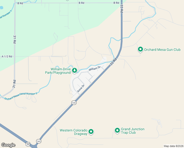 map of restaurants, bars, coffee shops, grocery stores, and more near 3172 Sheryl Court in Grand Junction