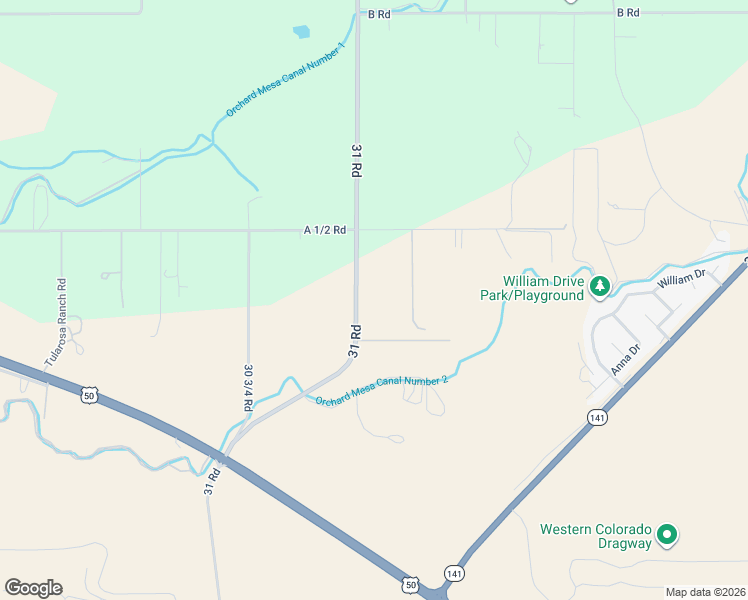 map of restaurants, bars, coffee shops, grocery stores, and more near 130 31 Road in Grand Junction