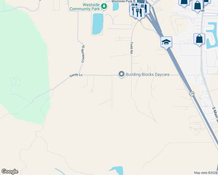 map of restaurants, bars, coffee shops, grocery stores, and more near 2209 Diane Way in Lakeport