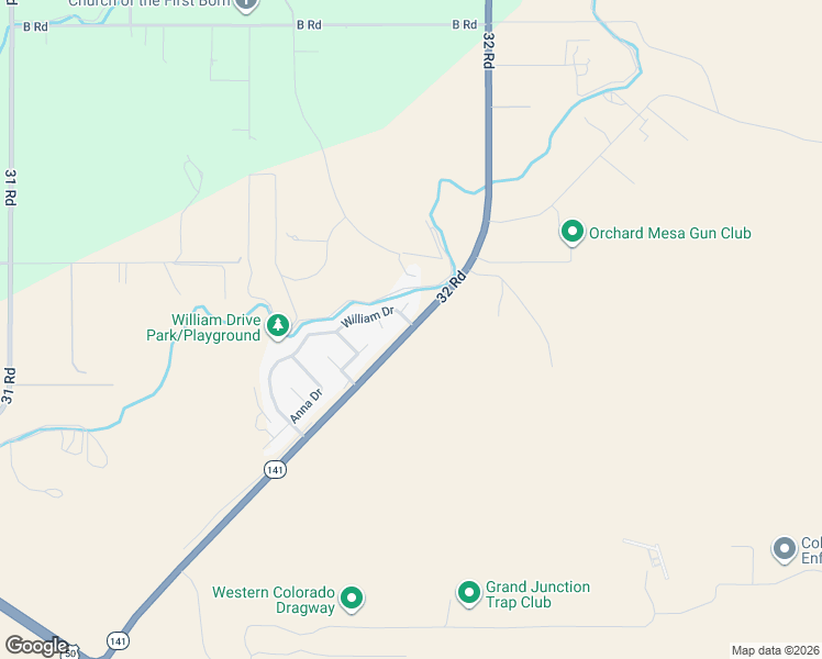 map of restaurants, bars, coffee shops, grocery stores, and more near 143 32 Road in Grand Junction