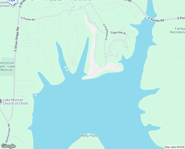 map of restaurants, bars, coffee shops, grocery stores, and more near 1945 Waters Edge Drive in Bloomington