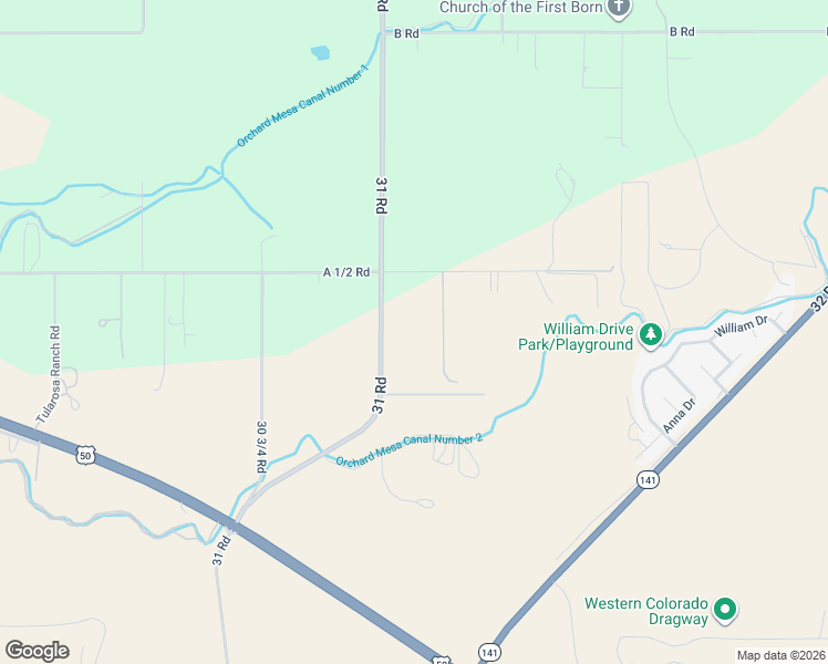 map of restaurants, bars, coffee shops, grocery stores, and more near 130 31 Road in Grand Junction
