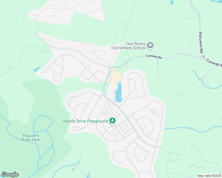 map of restaurants, bars, coffee shops, grocery stores, and more near 1435 Two Rivers Boulevard in Odenton