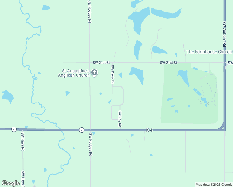 map of restaurants, bars, coffee shops, grocery stores, and more near 2210 Southwest Davis Drive in Topeka