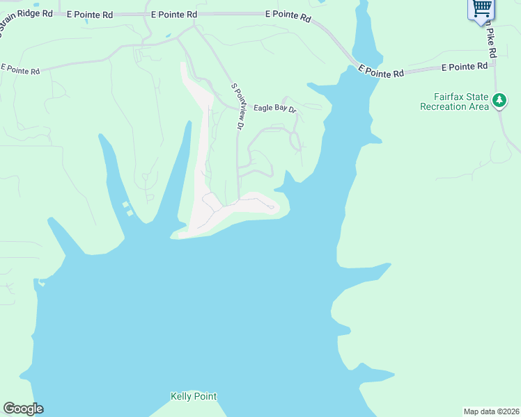 map of restaurants, bars, coffee shops, grocery stores, and more near 2026 Waters Edge Drive in Bloomington