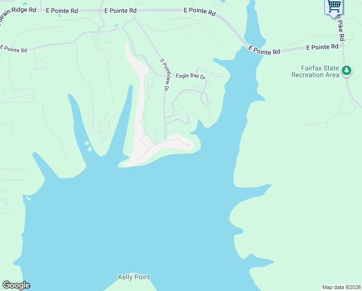map of restaurants, bars, coffee shops, grocery stores, and more near 2026 Waters Edge Drive in Bloomington