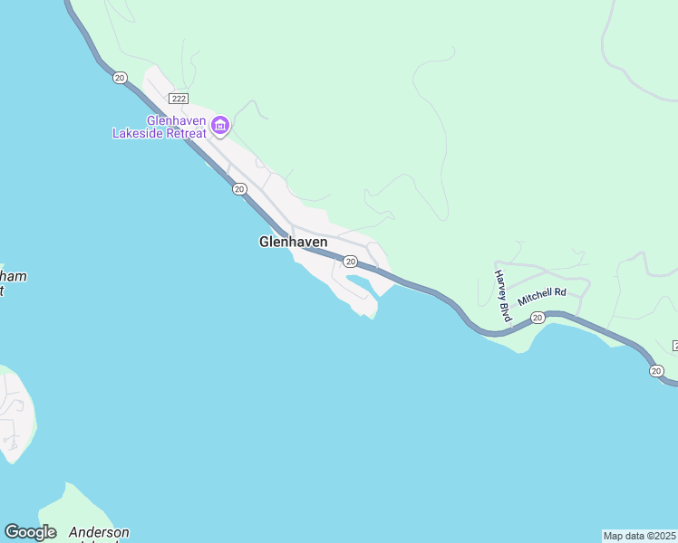 map of restaurants, bars, coffee shops, grocery stores, and more near 9505 Harbor Drive in Glenhaven