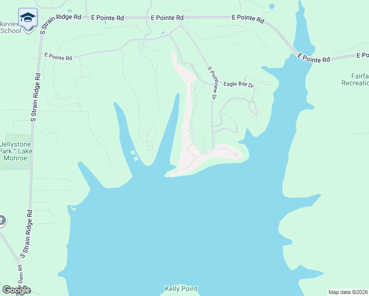 map of restaurants, bars, coffee shops, grocery stores, and more near 1945 Waters Edge Drive in Bloomington