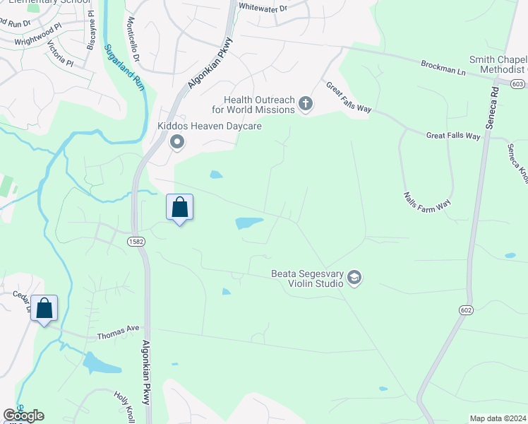 map of restaurants, bars, coffee shops, grocery stores, and more near 701 Parrish Farm Lane in Great Falls