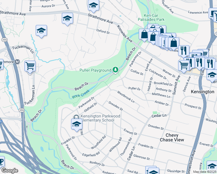 Rock Creek Trail, South Kensington MD Walk Score