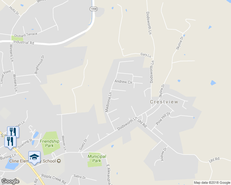 map of restaurants, bars, coffee shops, grocery stores, and more near 4 Louis Circle in Cold Spring