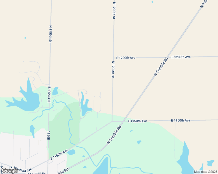 map of restaurants, bars, coffee shops, grocery stores, and more near 11906 North 1200th Street in Robinson
