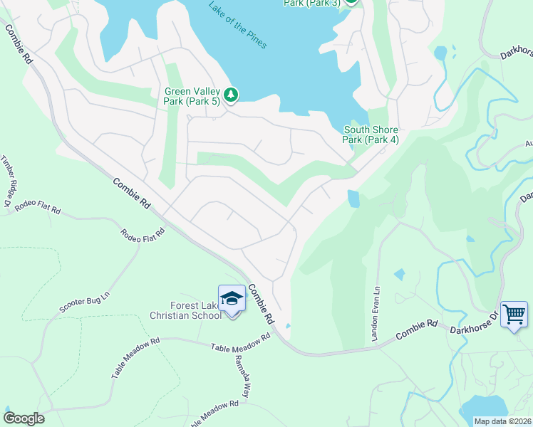 map of restaurants, bars, coffee shops, grocery stores, and more near 24677 Oro Valley Road in Auburn