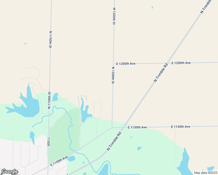 map of restaurants, bars, coffee shops, grocery stores, and more near 11906 North 1200th Street in Robinson