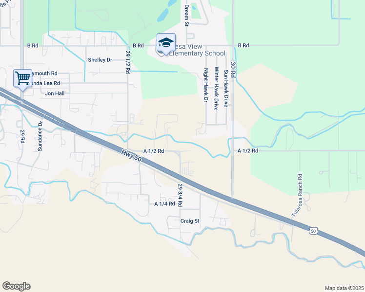 map of restaurants, bars, coffee shops, grocery stores, and more near 2976 A 1/2 Road in Grand Junction
