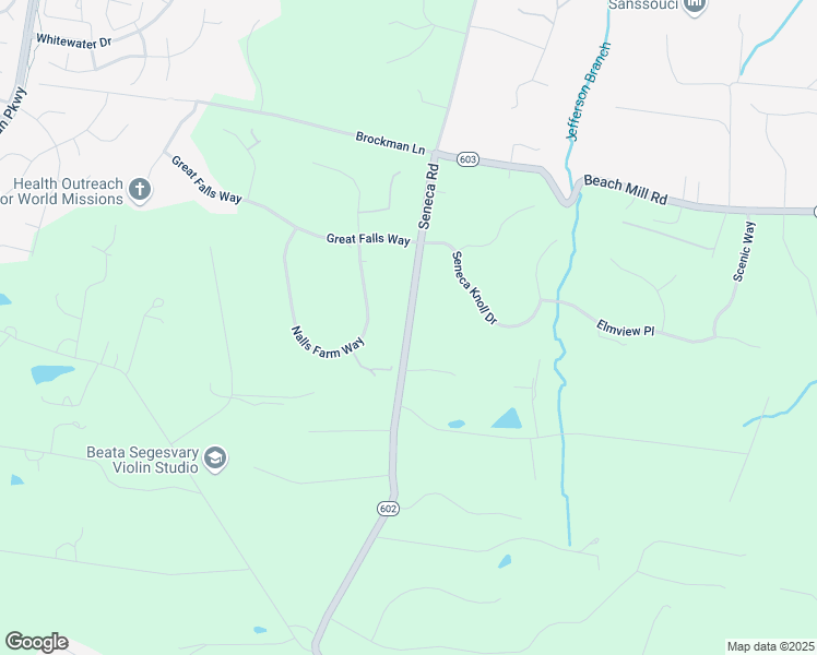map of restaurants, bars, coffee shops, grocery stores, and more near 624 Seneca Road in Great Falls