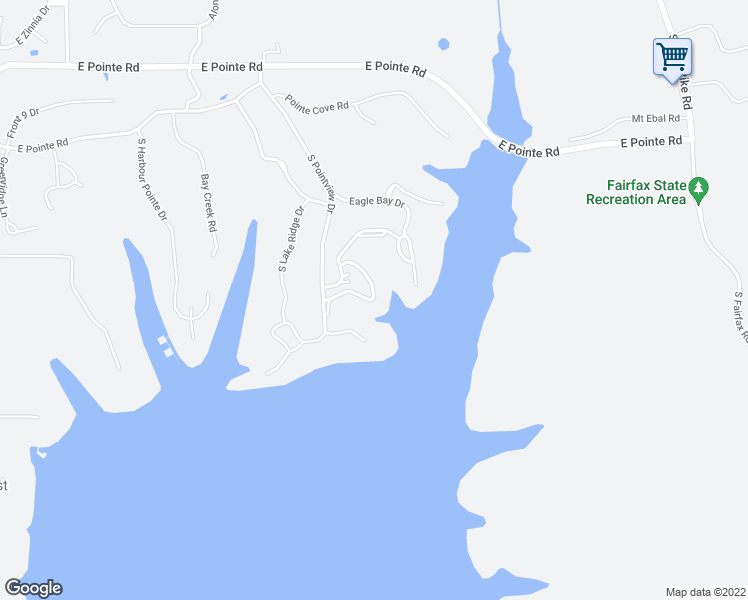 map of restaurants, bars, coffee shops, grocery stores, and more near 1980 East Bay Pointe Drive in Bloomington
