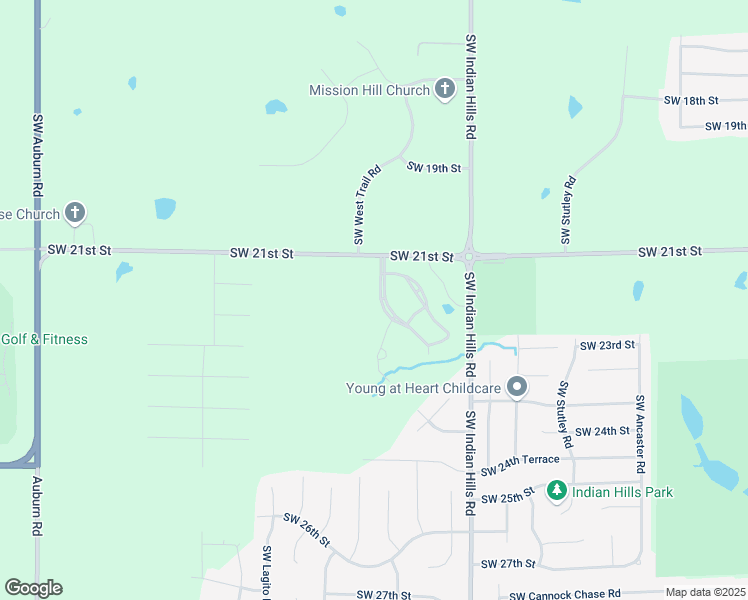 map of restaurants, bars, coffee shops, grocery stores, and more near 2133 Southwest Millers Glen Drive in Topeka
