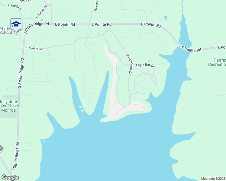 map of restaurants, bars, coffee shops, grocery stores, and more near 9624-9644 South Lake Ridge Drive in Bloomington