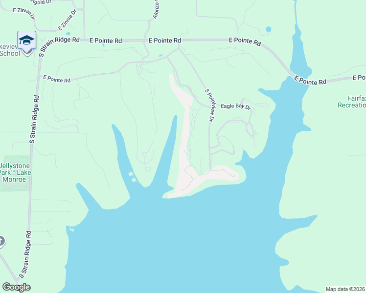 map of restaurants, bars, coffee shops, grocery stores, and more near 9624-9644 South Lake Ridge Drive in Bloomington