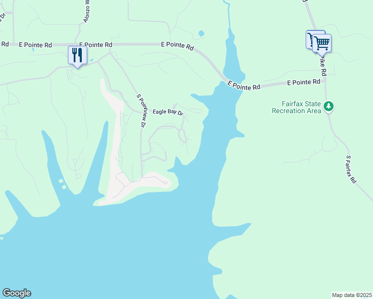 map of restaurants, bars, coffee shops, grocery stores, and more near 9327 South Pointe Lasalles Drive in Bloomington